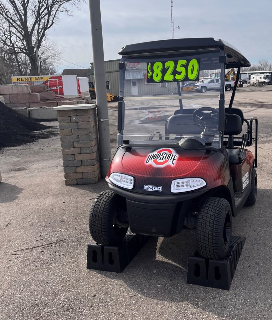 Ohio State University Themed Golf Cart