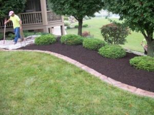Residential landscaping done by Fitzwater Outdoor Maintenance