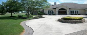 Residential property with landscaping and hardscaping done by Fitzwater